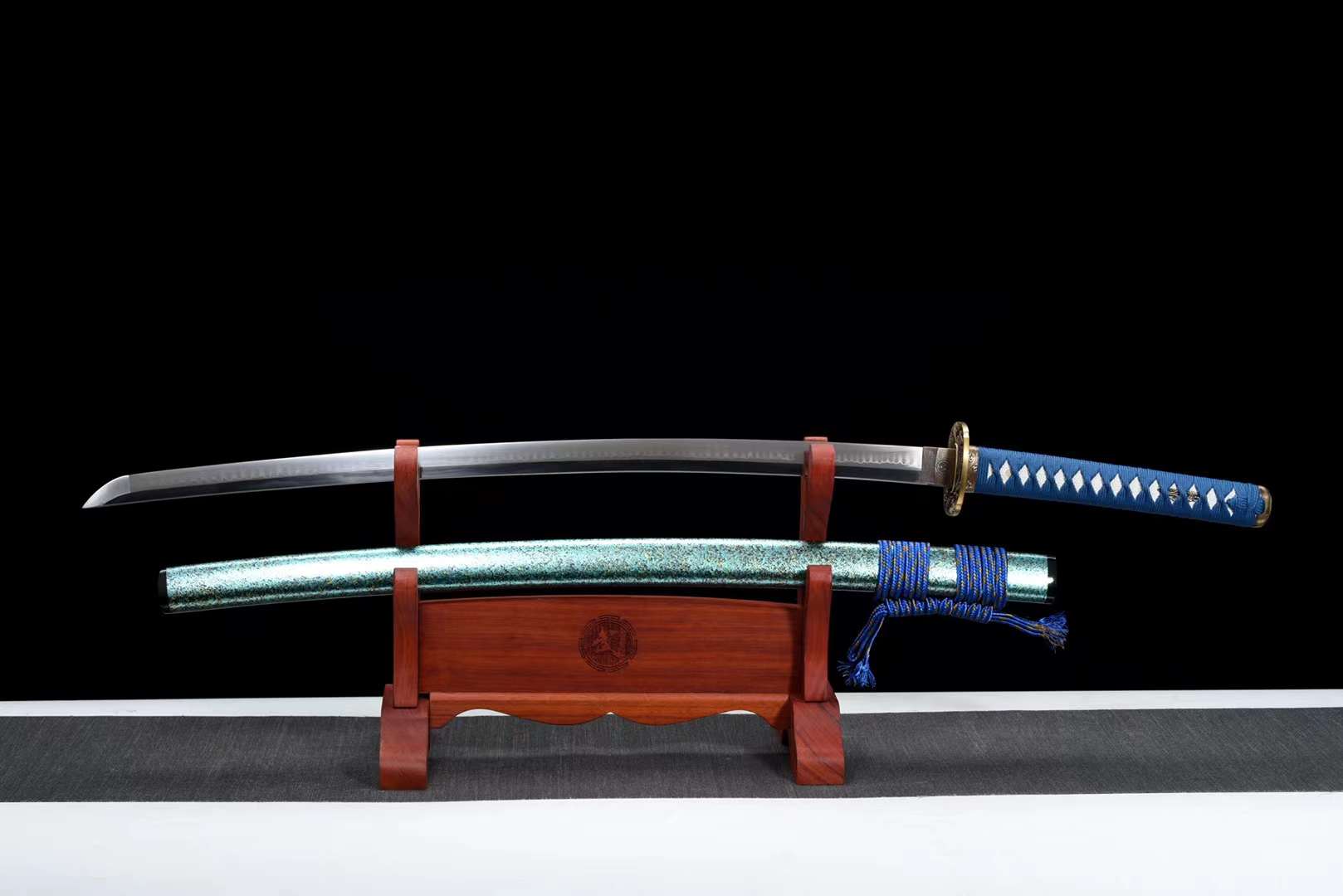 The Rakki Koi  Handmade Katana Clay Tempered T10 Steel