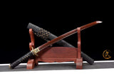 The Raputazu Handmade Katana Wakizashi Pattern Steel