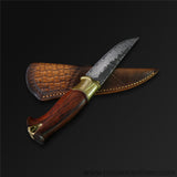 The Titan Damascus Steel Fixed Blade-Romance of Men