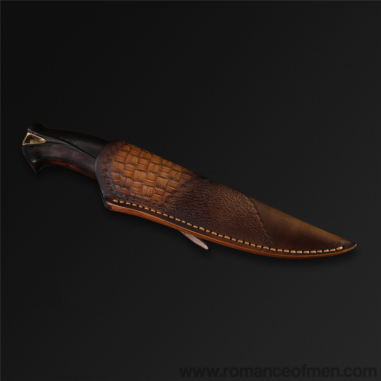 The Titan Damascus Steel Fixed Blade-Romance of Men