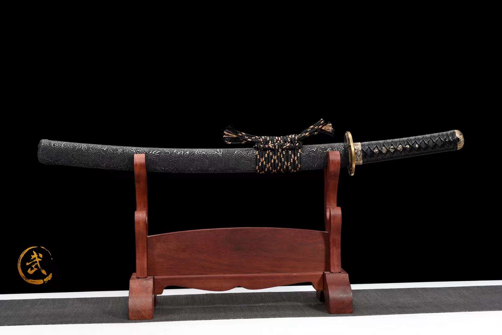 The Raputazu Handmade Katana Wakizashi Pattern Steel