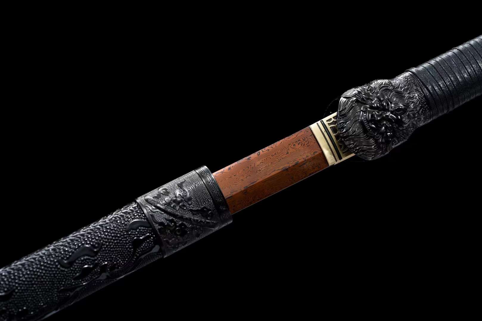 The Ruyi Gorudenfupu Handmade Ninjato Pattern Steel