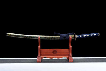 The Hyaku Hanagasaku Handmade Katana Clay Tempered T10 Steel