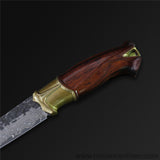 The Titan Damascus Steel Fixed Blade-Romance of Men