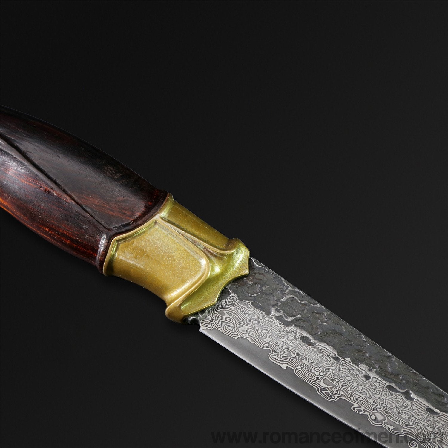 The Titan Damascus Steel Fixed Blade-Romance of Men