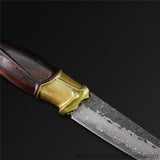 The Titan Damascus Steel Fixed Blade-Romance of Men