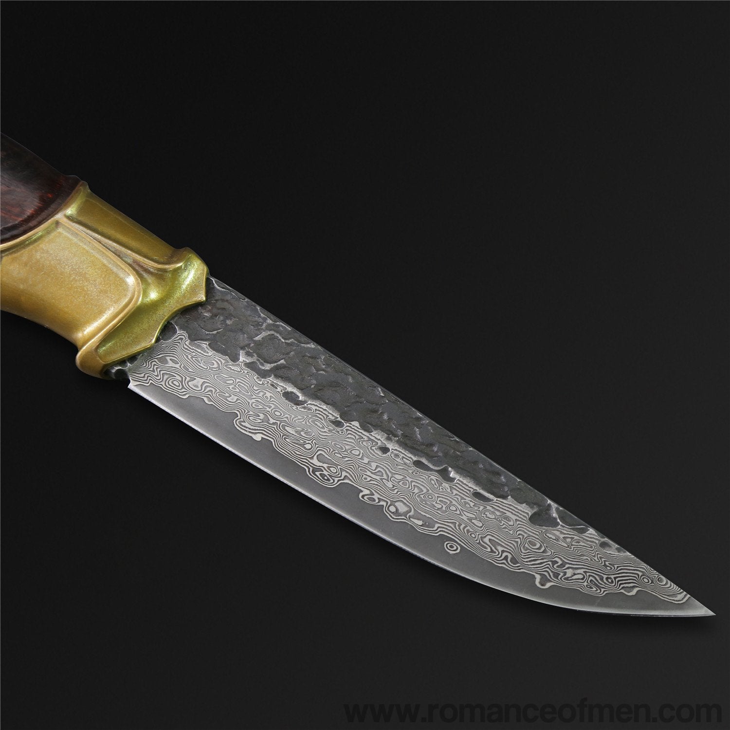 The Titan Damascus Steel Fixed Blade-Romance of Men
