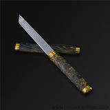 The Magic Pen Damascus Steel Fixed Blade-Romance of Men