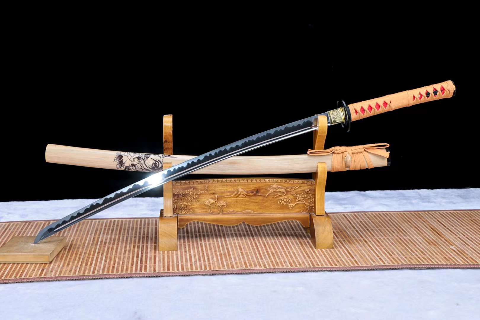 The Bakkusu Senshi Handmade Katana Manganese Steel