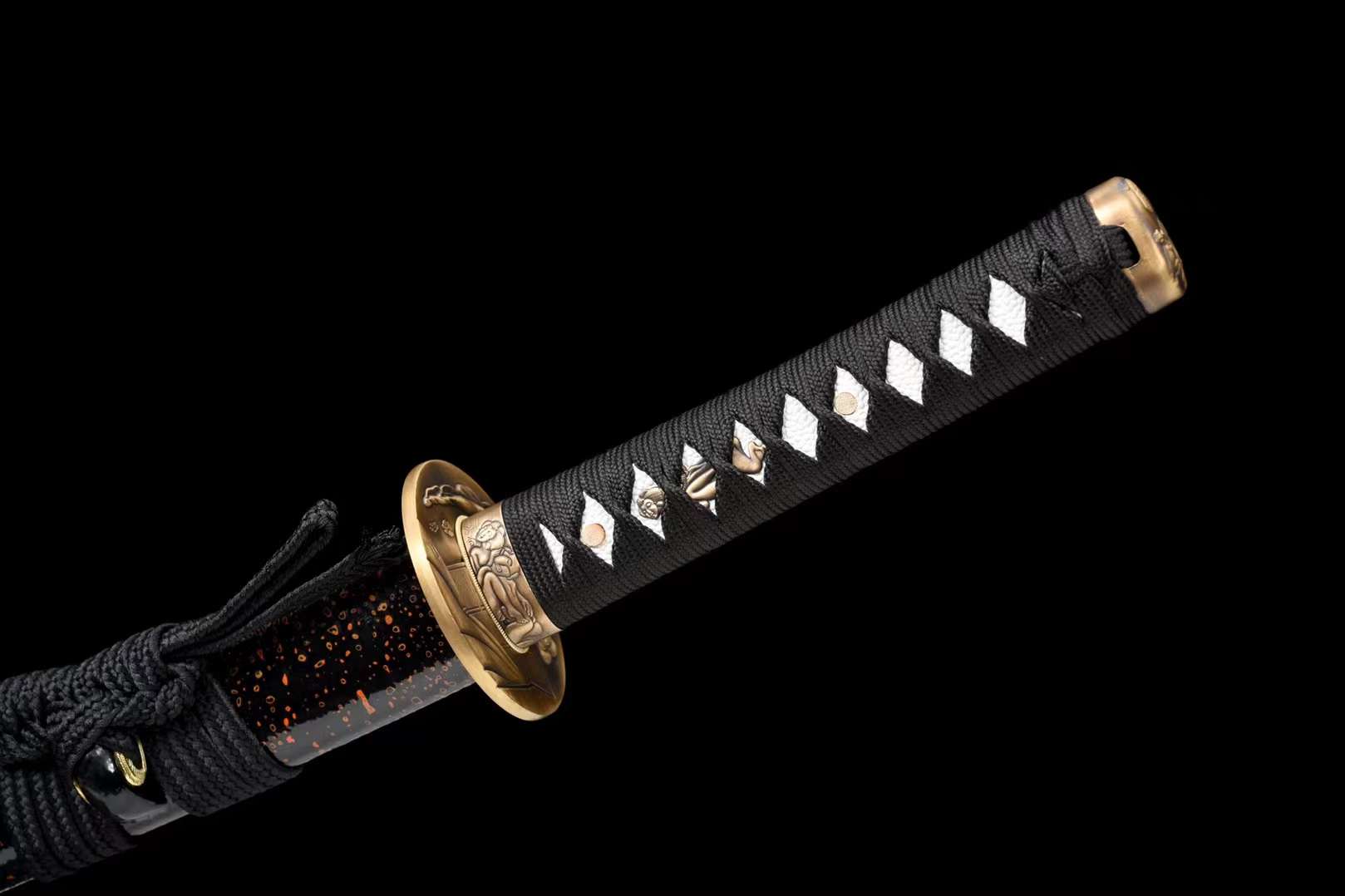 The Ukiyoemidou Handmade Katana Wakizashi Pattern Steel