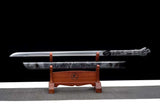The Burakku Doragon Surasshu Handmade Ninjato Manganese Steel