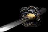 The Doragon Sonja Handmade Katana Wakizashi Pattern Steel