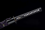 The Shizukana Lan Handmade Reverse Blade Katana Pattern Steel