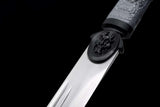 The Burakku Doragon Surasshu Handmade Ninjato Manganese Steel