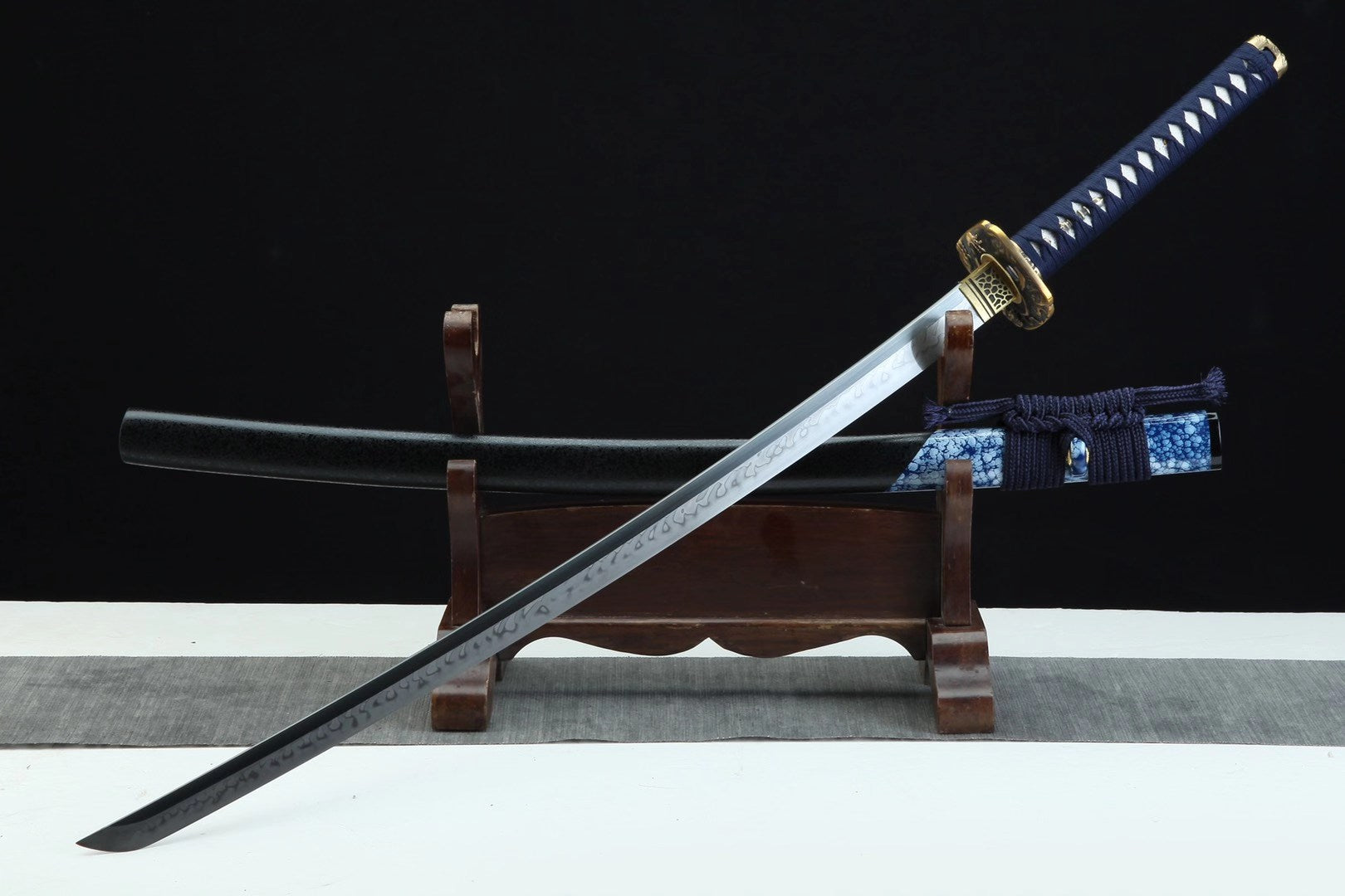 The Kage Noakuma Handmade Katana Clay Tempered T10 Steel