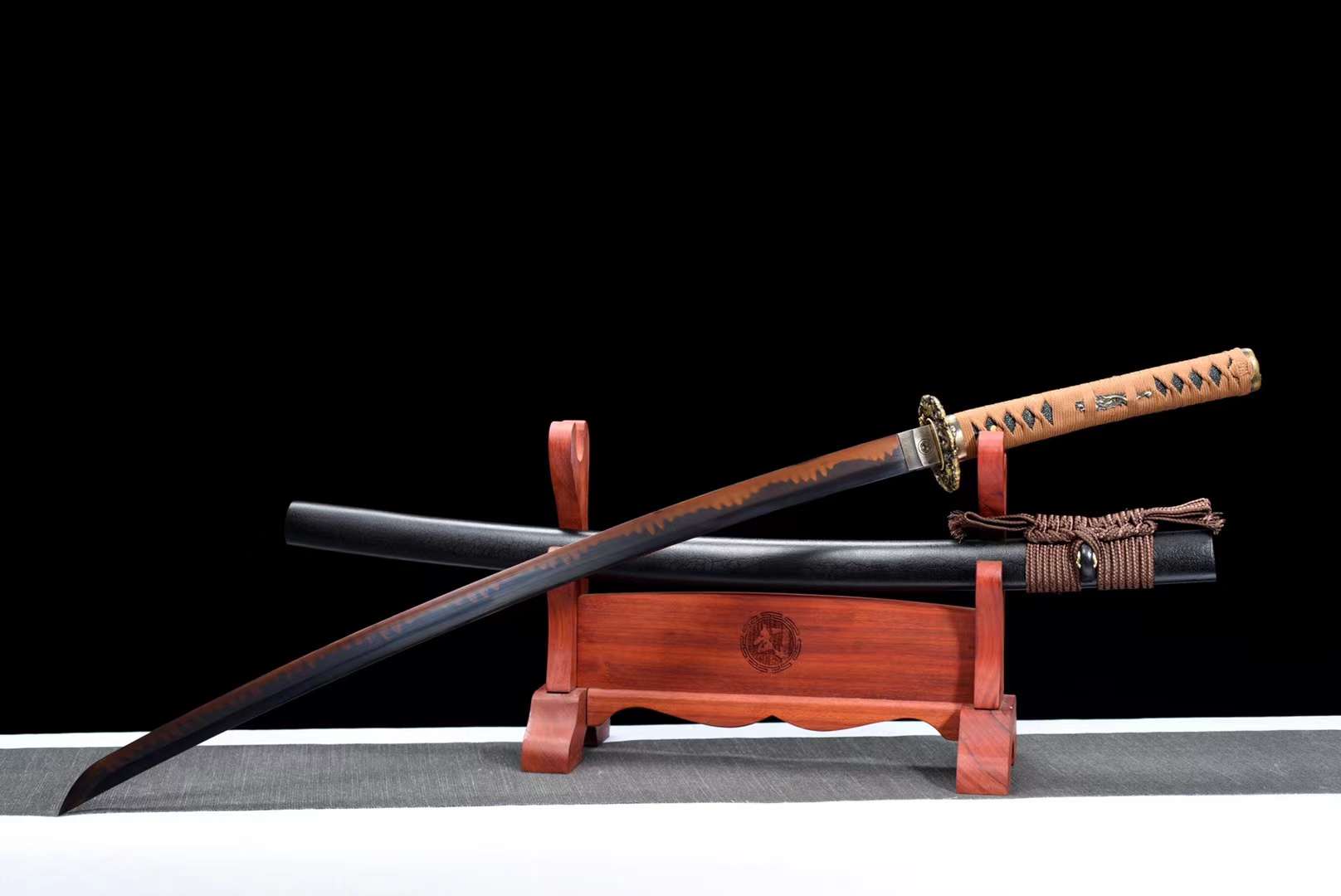 The Yuronin Handmade Katana Clay Tempered T10 Steel