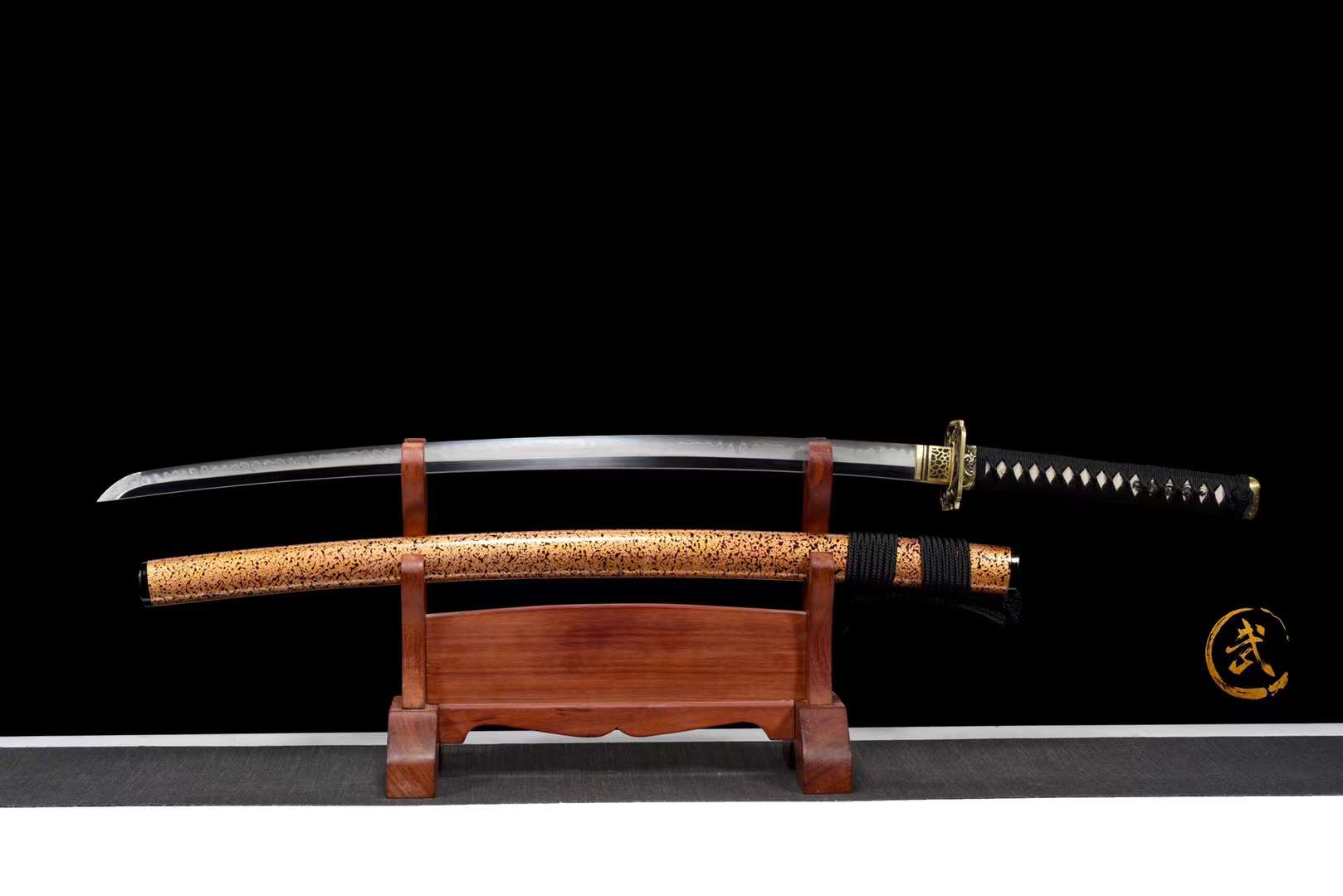 The Boryu Senshi Handmade Katana Clay Tempered T10 Steel