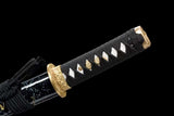 The Mizu Tsuki Handmade Tanto Katana Clay Tempered T10 Steel