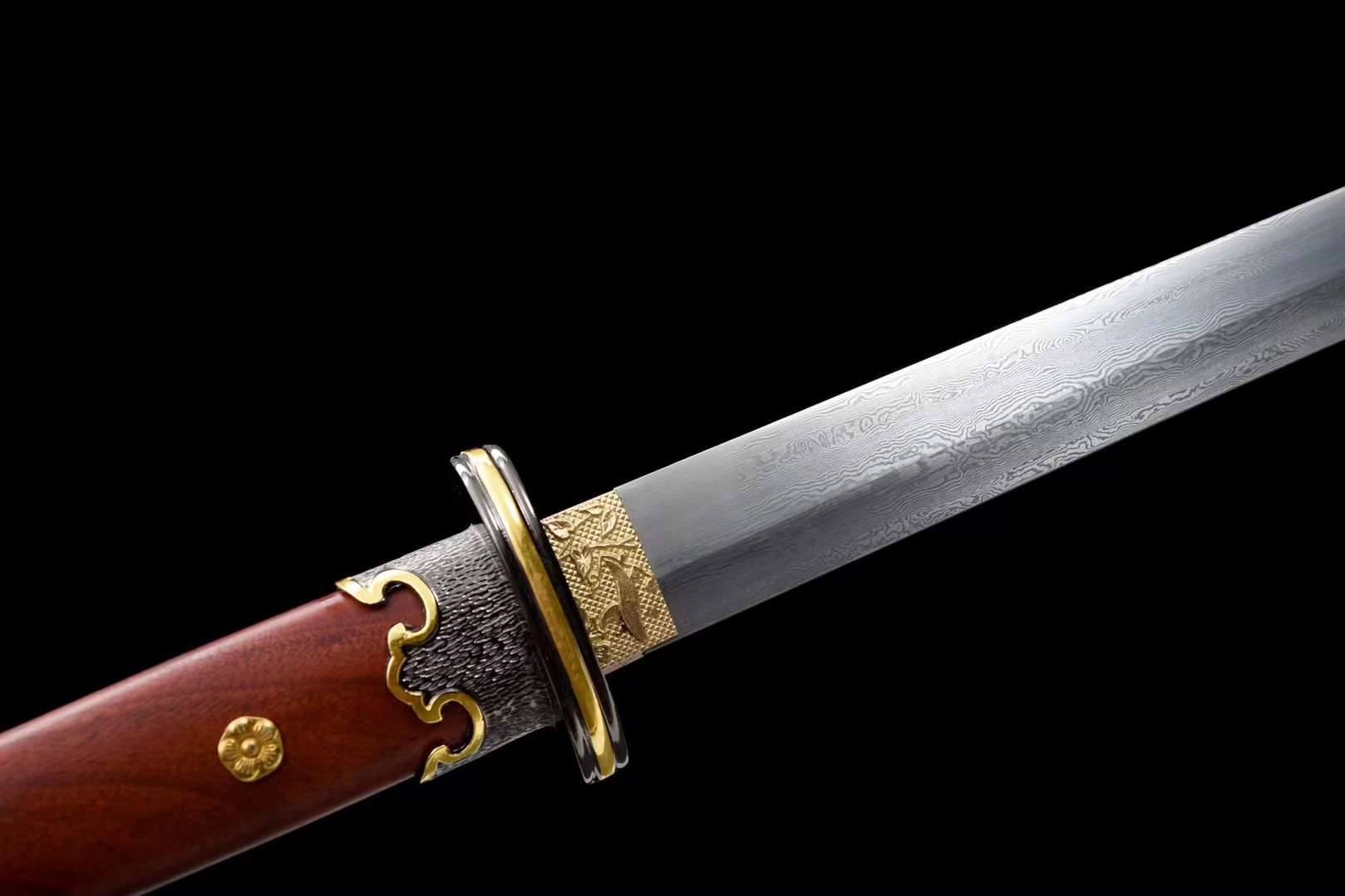 The Ringuheddona Handmade Chinese Tang Dao Pattern Steel