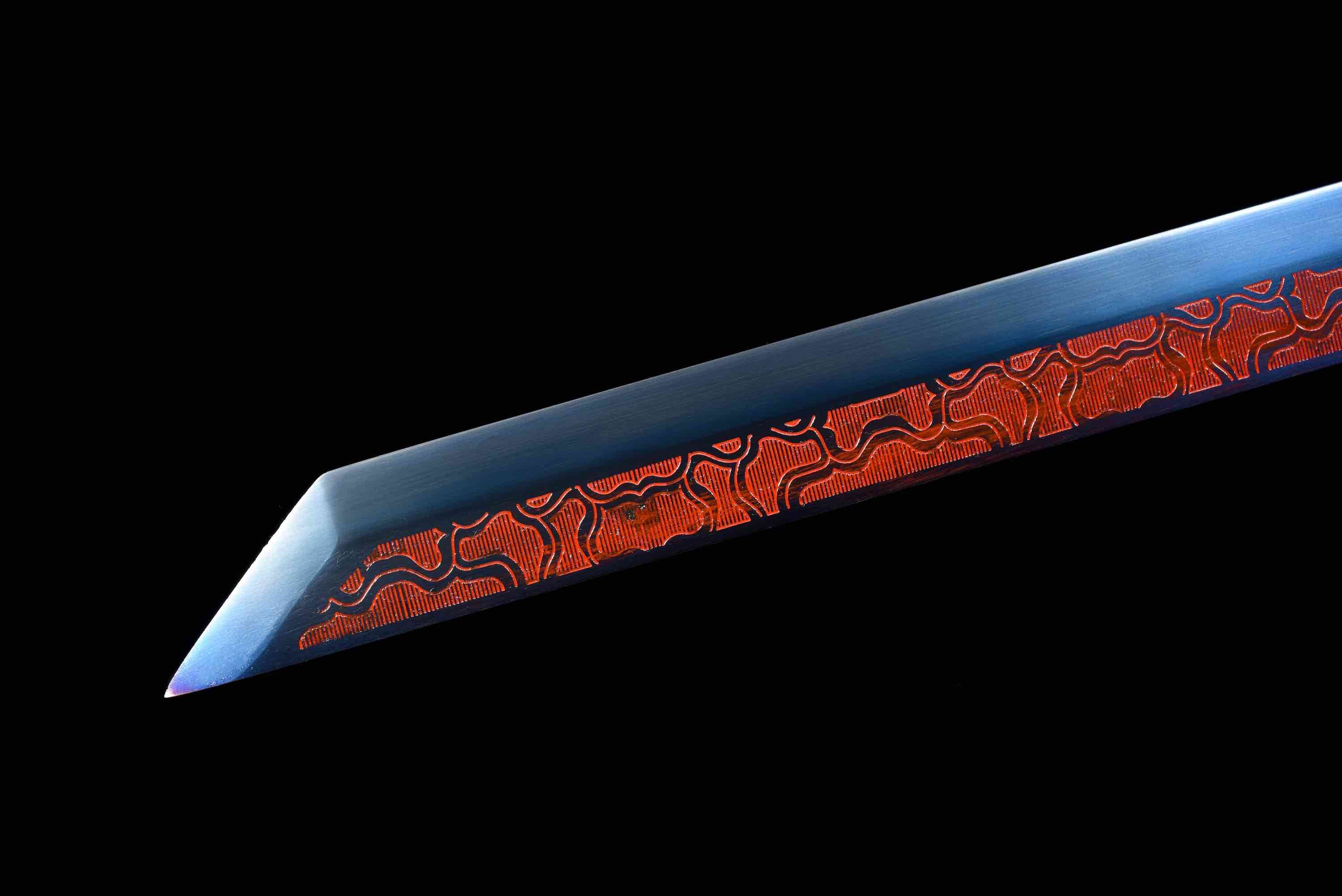 The Chimamirede Handmade Ninjato Manganese Steel