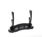 Black Basic Wood Stand 2 Tier Katana Stand