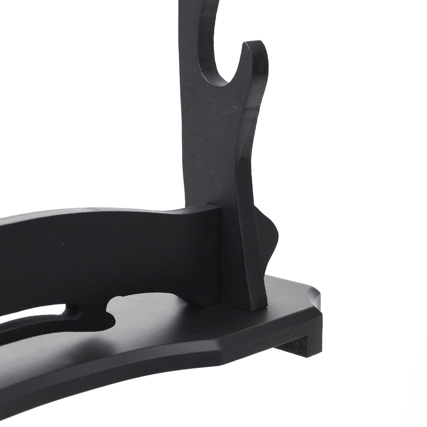 Black Basic Wood Stand 2 Tier Katana Stand