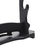 Black Basic Wood Stand 2 Tier Katana Stand