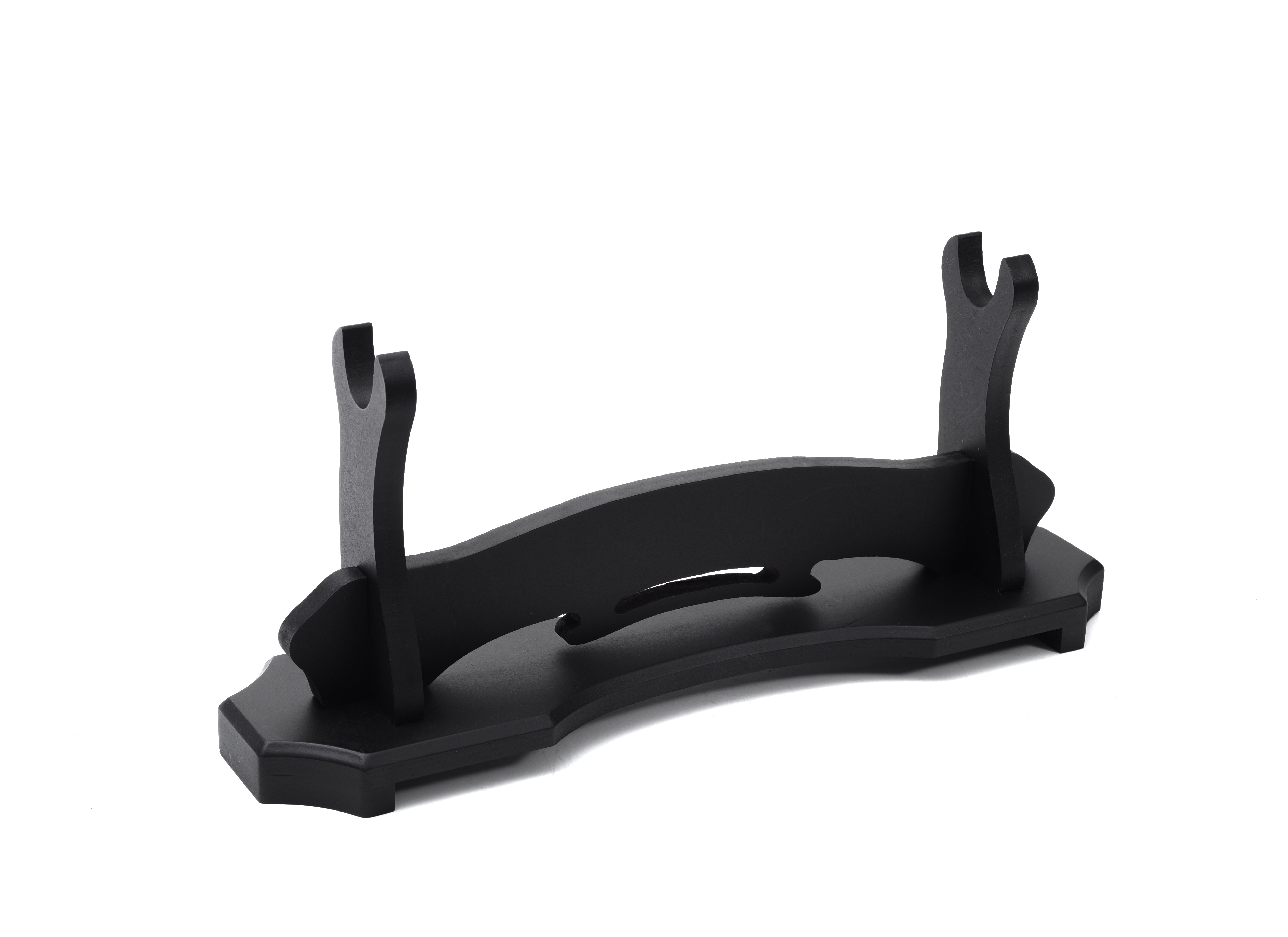 Black Basic Wood Stand Single Tier Katana Stand