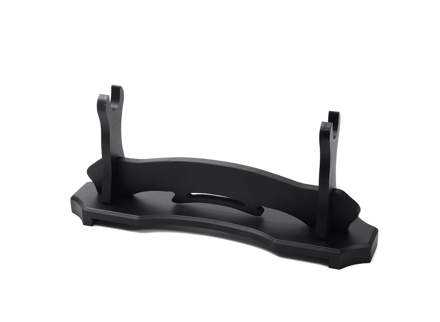 Black Basic Wood Stand Single Tier Katana Stand