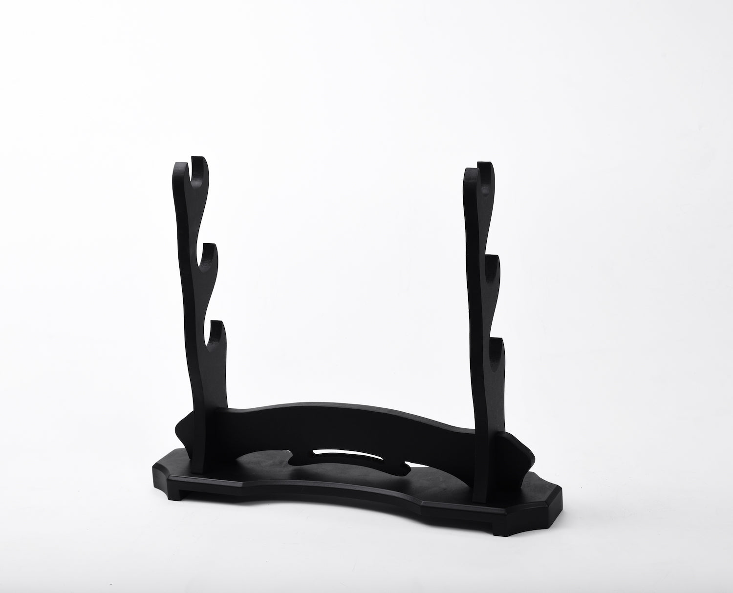 Black Basic Wood Stand 3 Tier Katana Stand