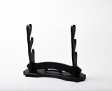 Black Basic Wood Stand 3 Tier Katana Stand
