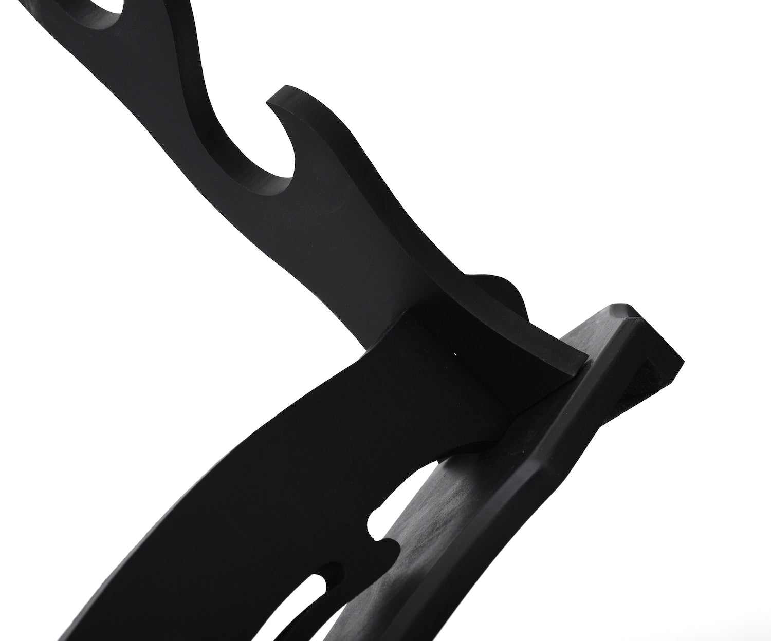 Black Basic Wood Stand 3 Tier Katana Stand