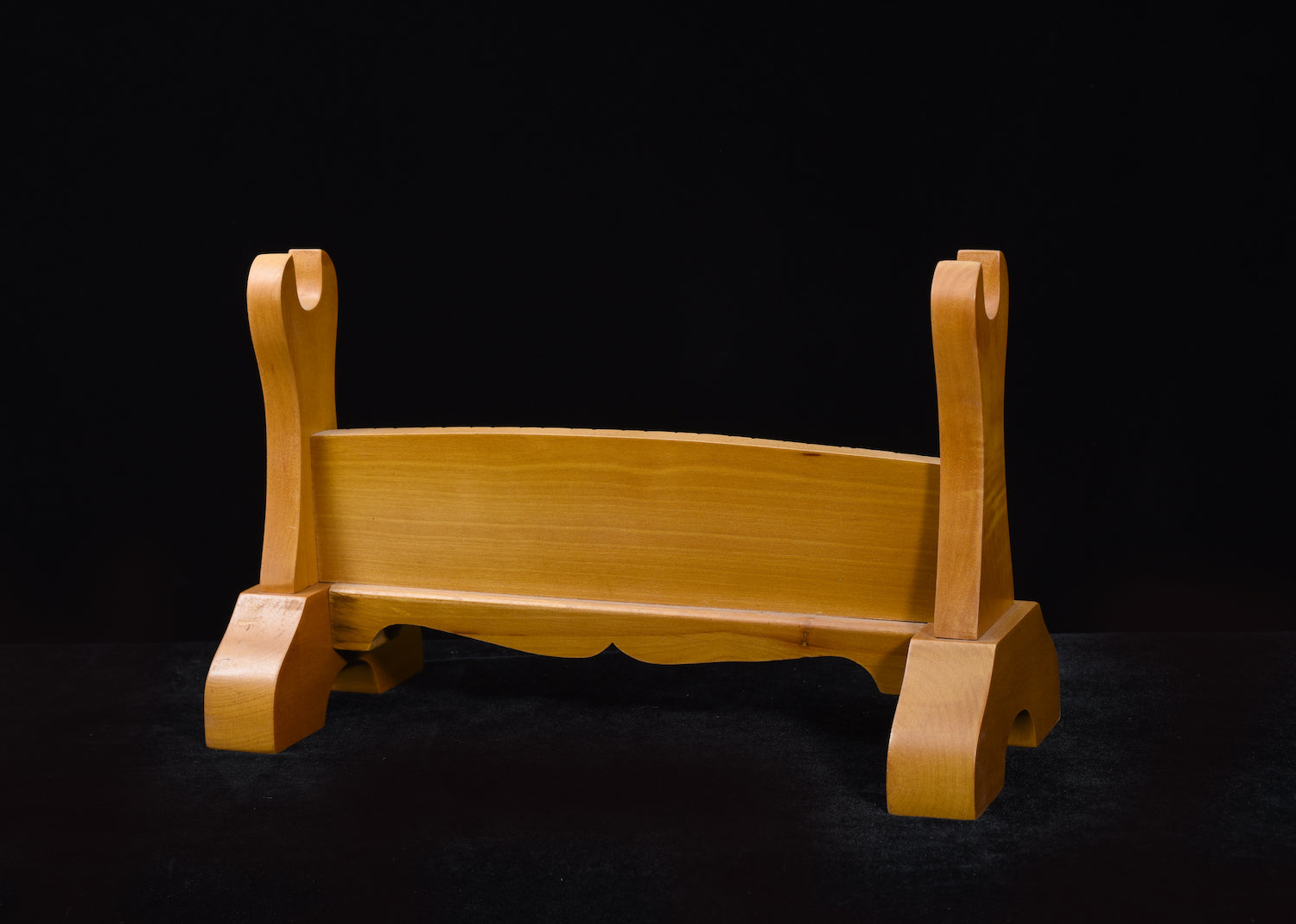 Brown Chasing Dragons Solid Wood Single Tier Katana Stand