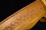 Brown Chasing Dragons Solid Wood Single Tier Katana Stand