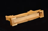 Brown Double Dragon Solid Wood Single Tier Katana Stand
