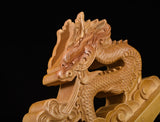 Brown Air Dragon Solid Wood Single Tier Katana Stand