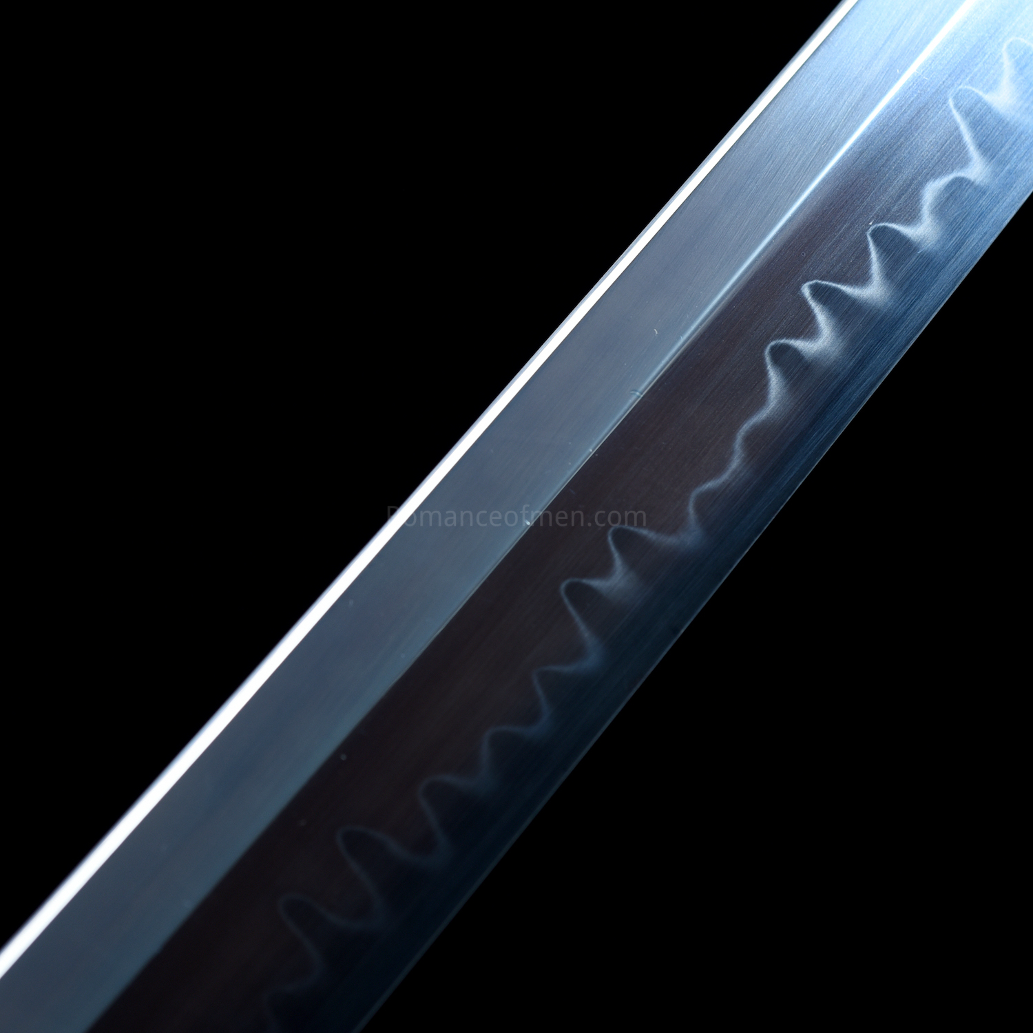 The Giyuu Tomioka Handmade Katana Clay Tempered T10 Steel From Demon Slayer