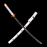 The Rengoku Kyojuro Handmade Katana Pattern Steel From Demon Slayer