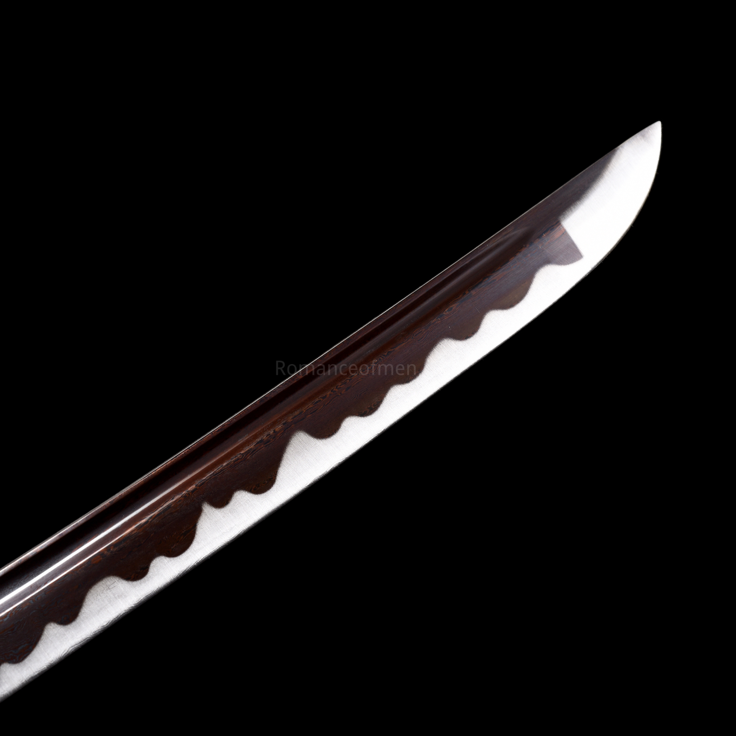 The Rengoku Kyojuro Handmade Katana Pattern Steel From Demon Slayer