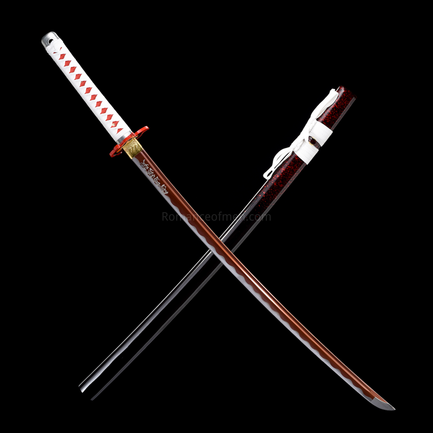 The Rengoku Kyojuro2 Handmade Katana Manganese Steel From Demon Slayer