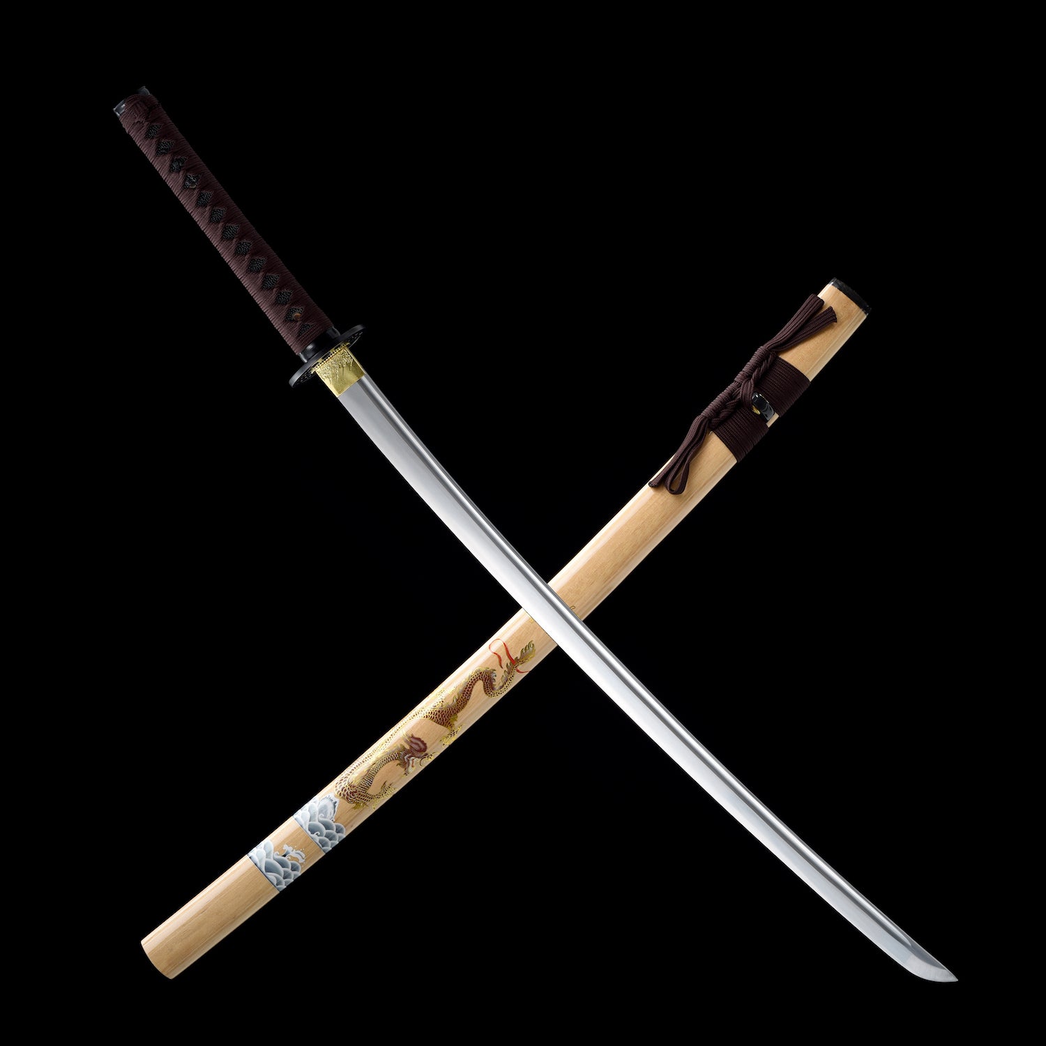 The Sorawotobu doragon Handmade Katana Spring Steel-Romance of Men