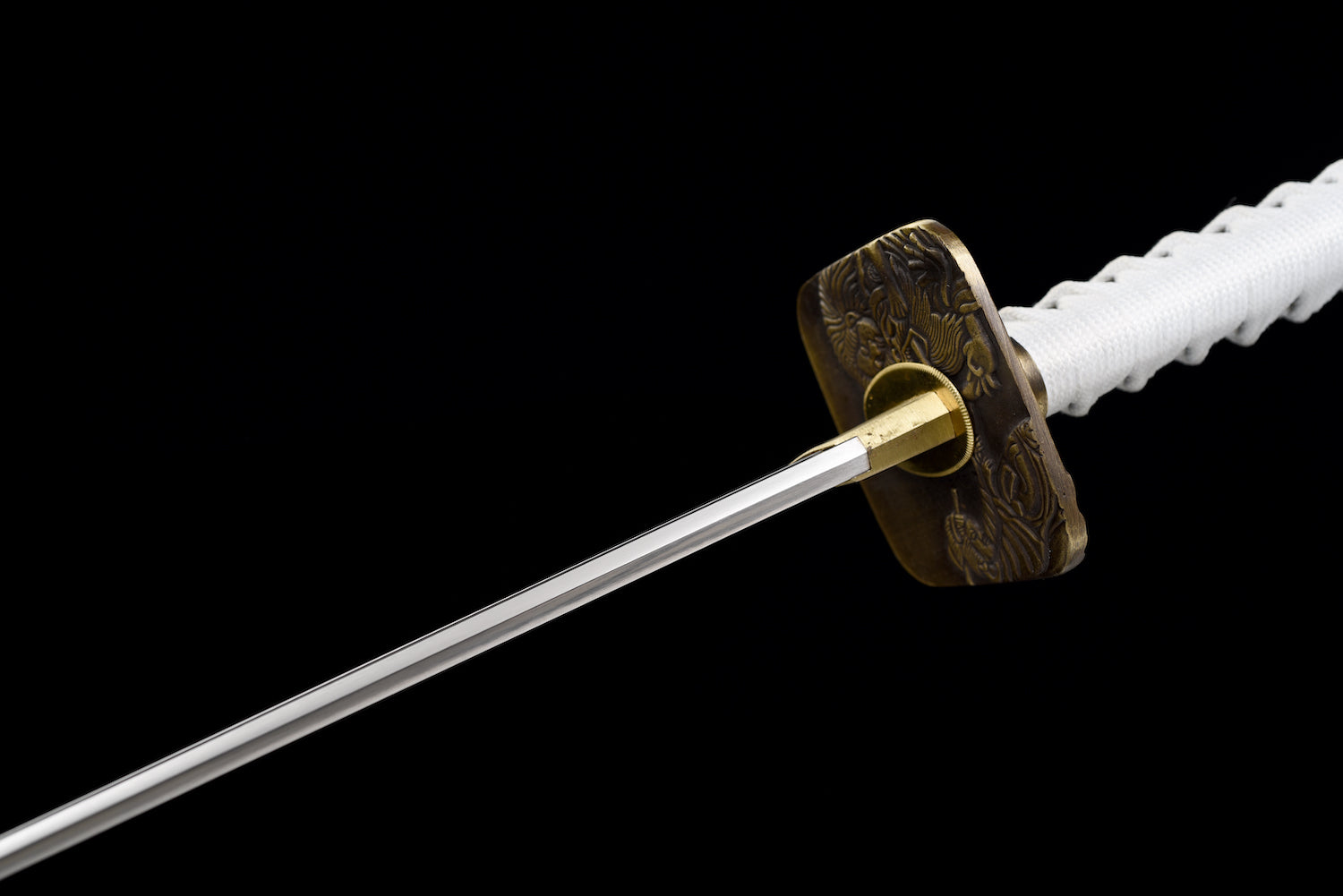 The White Demon Spring Steel Extra Sharp Handmade Katana