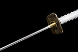 The White Demon Spring Steel Extra Sharp Handmade Katana