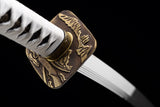 The White Demon Spring Steel Extra Sharp Handmade Katana