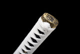 The White Demon Spring Steel Extra Sharp Handmade Katana