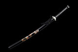 The Black Dragon Spring Steel Extra Sharp Handmade Katana