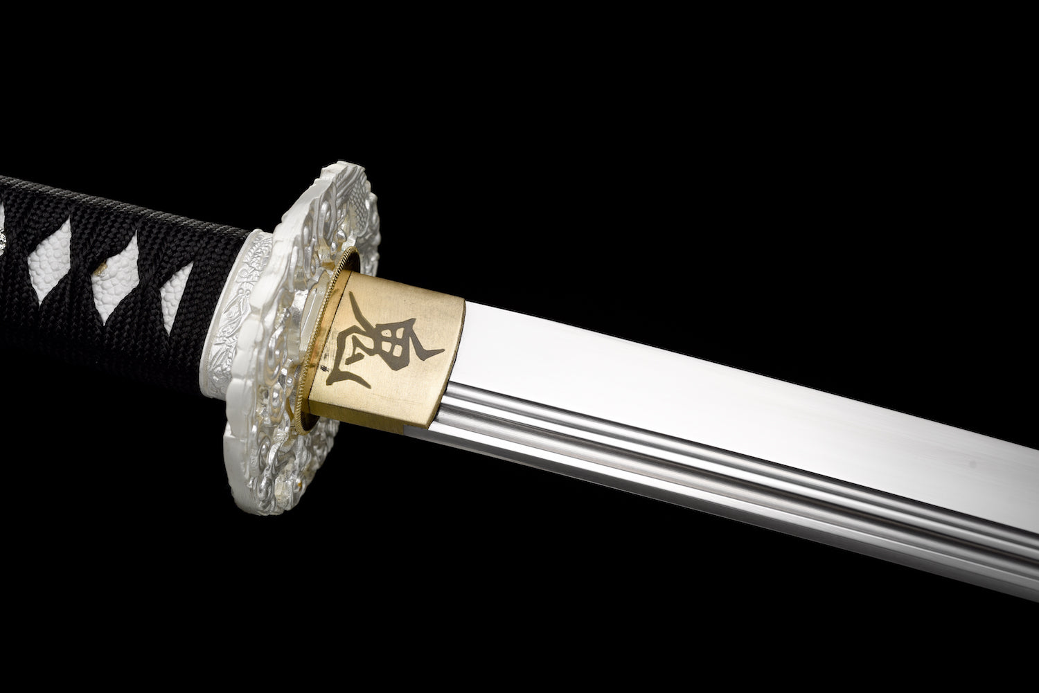 The Black Dragon Spring Steel Extra Sharp Handmade Katana