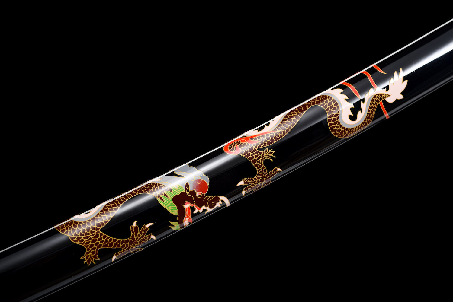 The Black Dragon Spring Steel Extra Sharp Handmade Katana