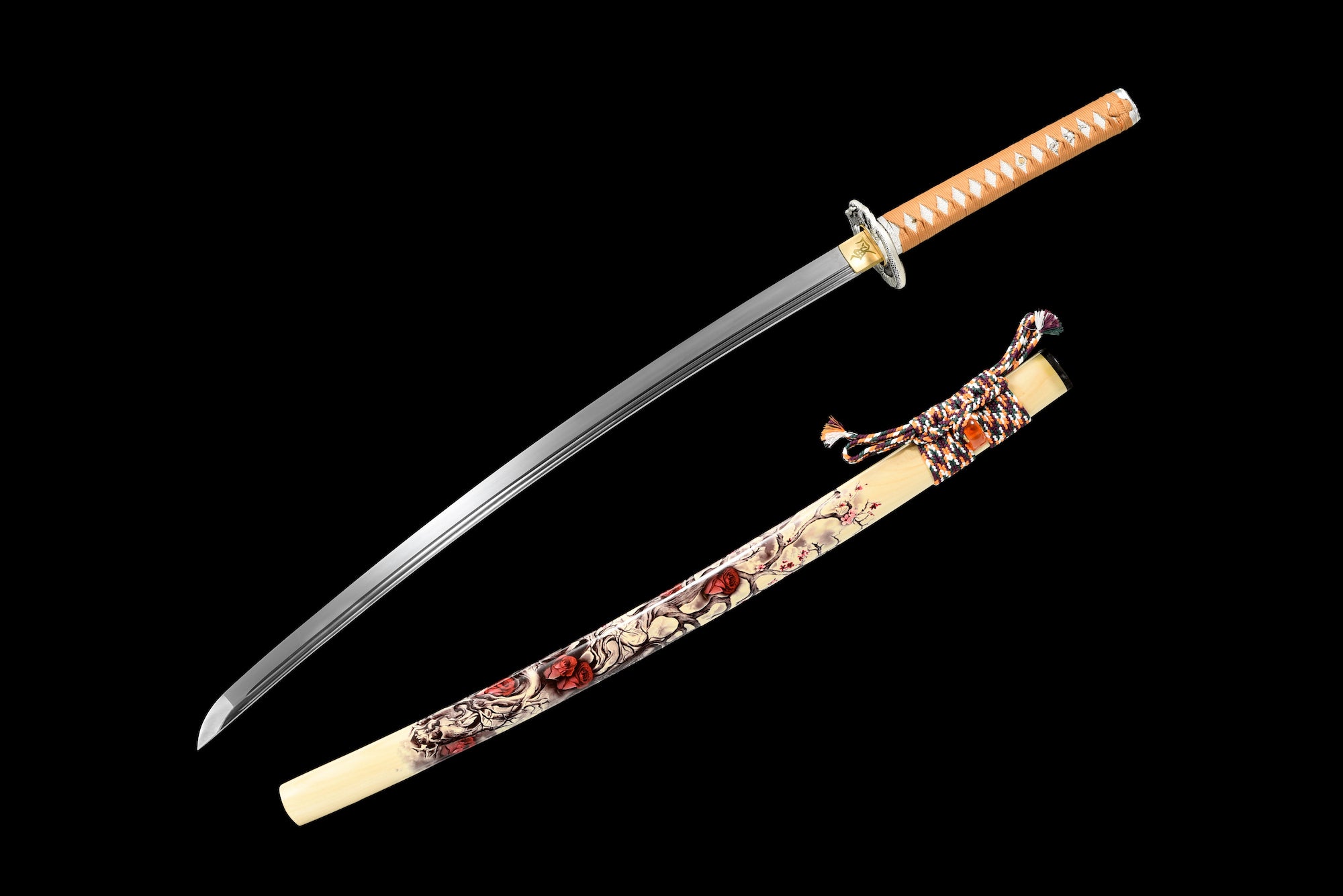 The Shirubasunekukatto Handmade Katana Extra Sharp Double Bo-Hi Spring Steel