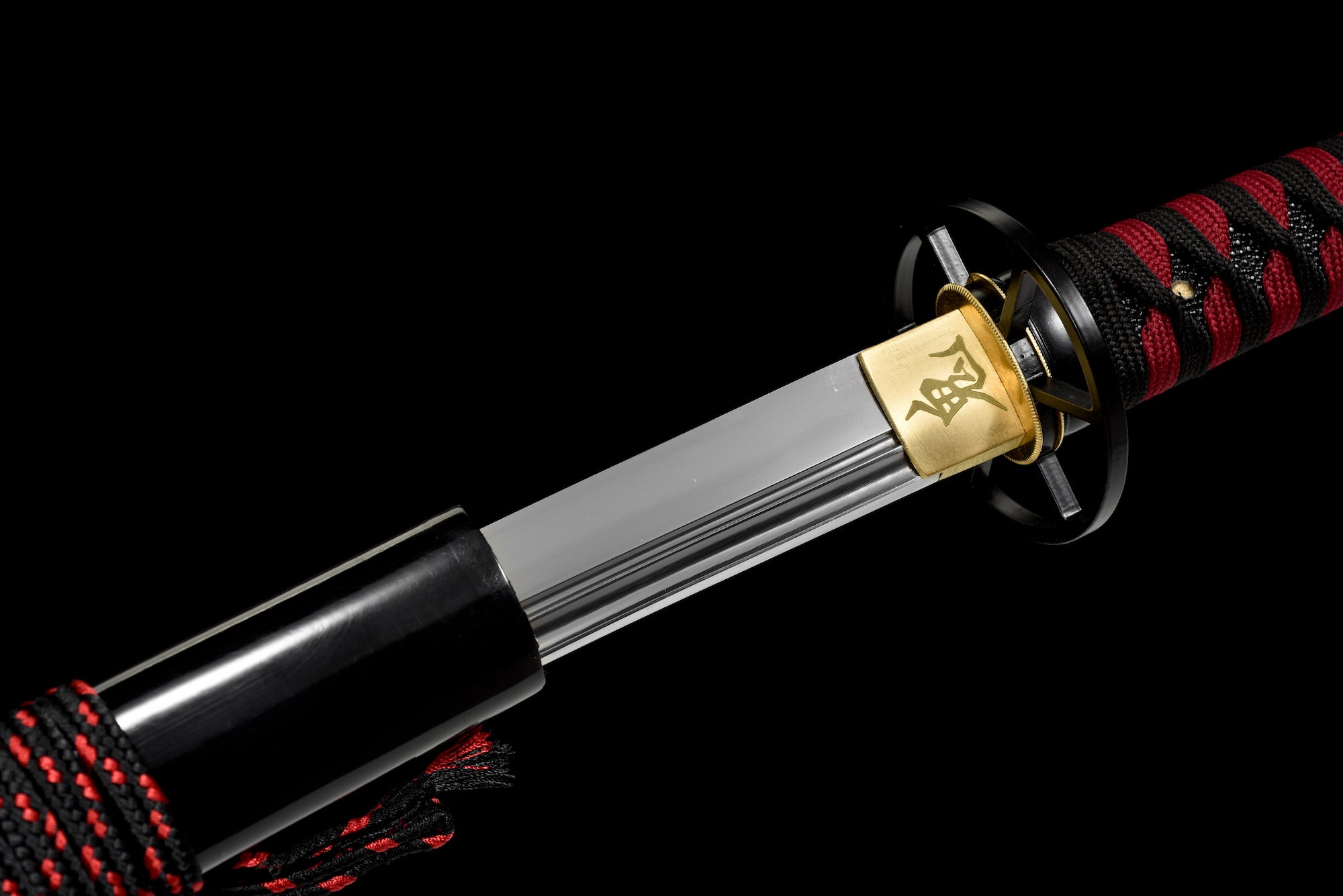 The Yami no Senshi Handmade Katana Extra Sharp Spring Steel Unokubi-Zukuri